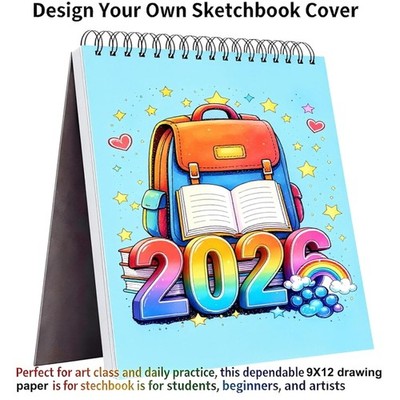 Acid-Free 9x12 Sketchbook - 100 Sheets, 68lb Paper