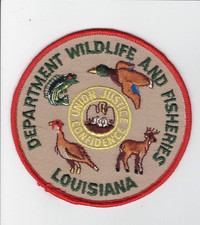 Louisiana Department of Wildlife & Fisheries Biologists Game Warden Patch