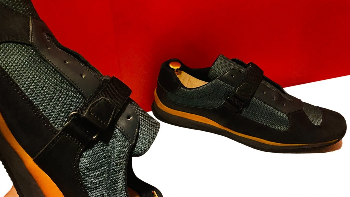 PRADA MEN MULTI COLOR RARE SUEDE LEATHER SNEAKERS SHOES