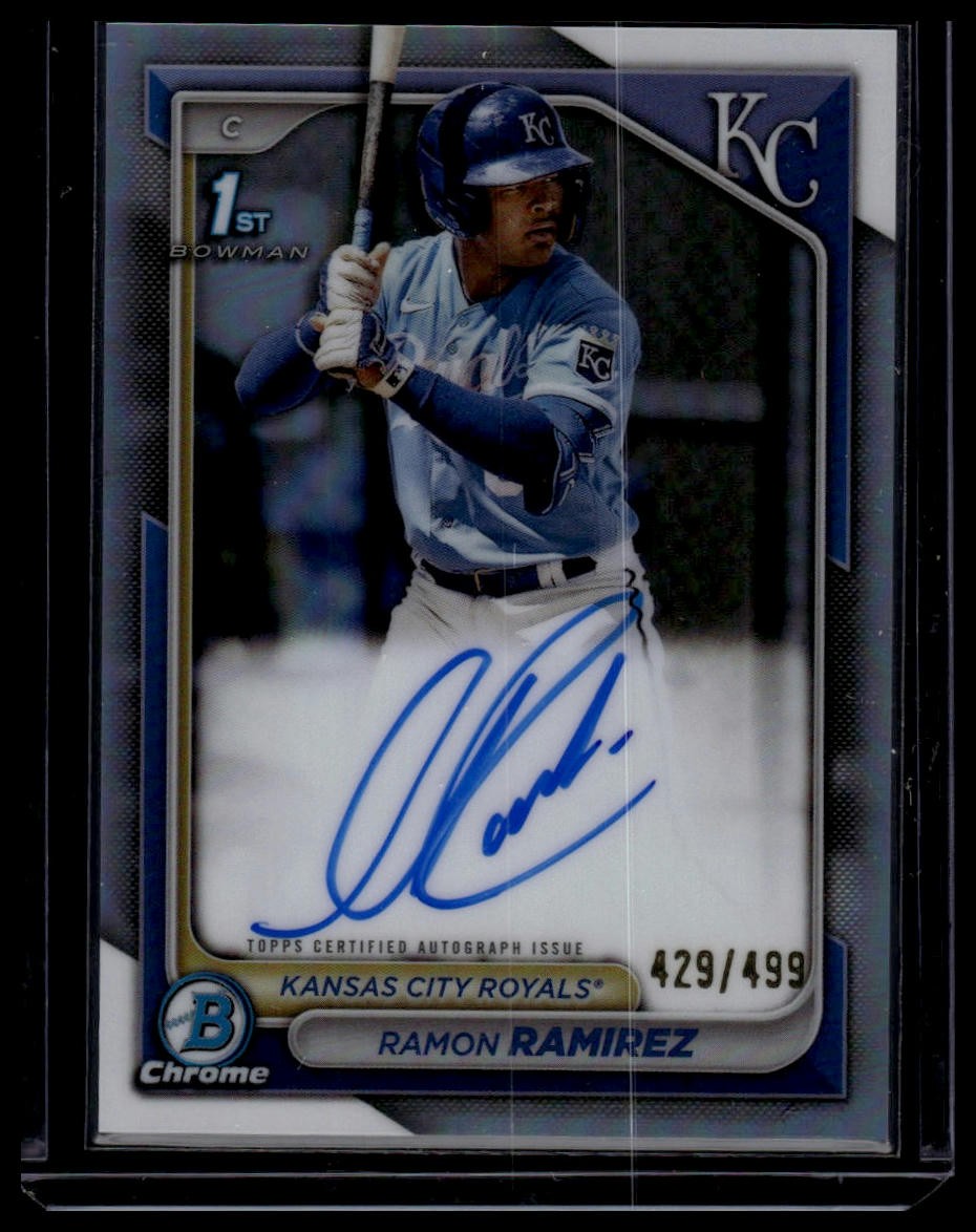 2024 Bowman #CPA-RRZ Ramon Ramirez Chrome Auto Refractors #/499