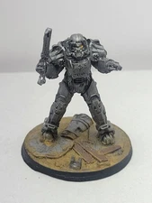 Painted Fallout Wasteland Warfare: Brotherhood Of Steel Paladin Power Armor 