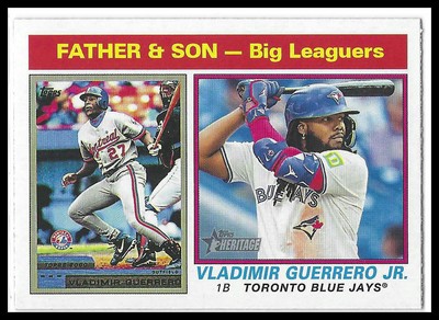 Vladimir Guerrero Jr. & Sr. 2025 Topps Heritage Father & Son #69