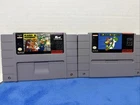 Super Nintendo Game Lot of 2 - TESTED/WORKING.  SNES Super Mario