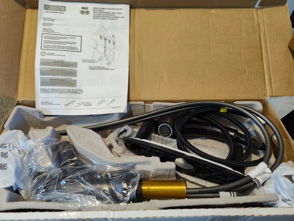 Delta 4353-RB-DST Linden Single-Handle Kitchen Faucet In Venetian Bronze - Image 2 of 4