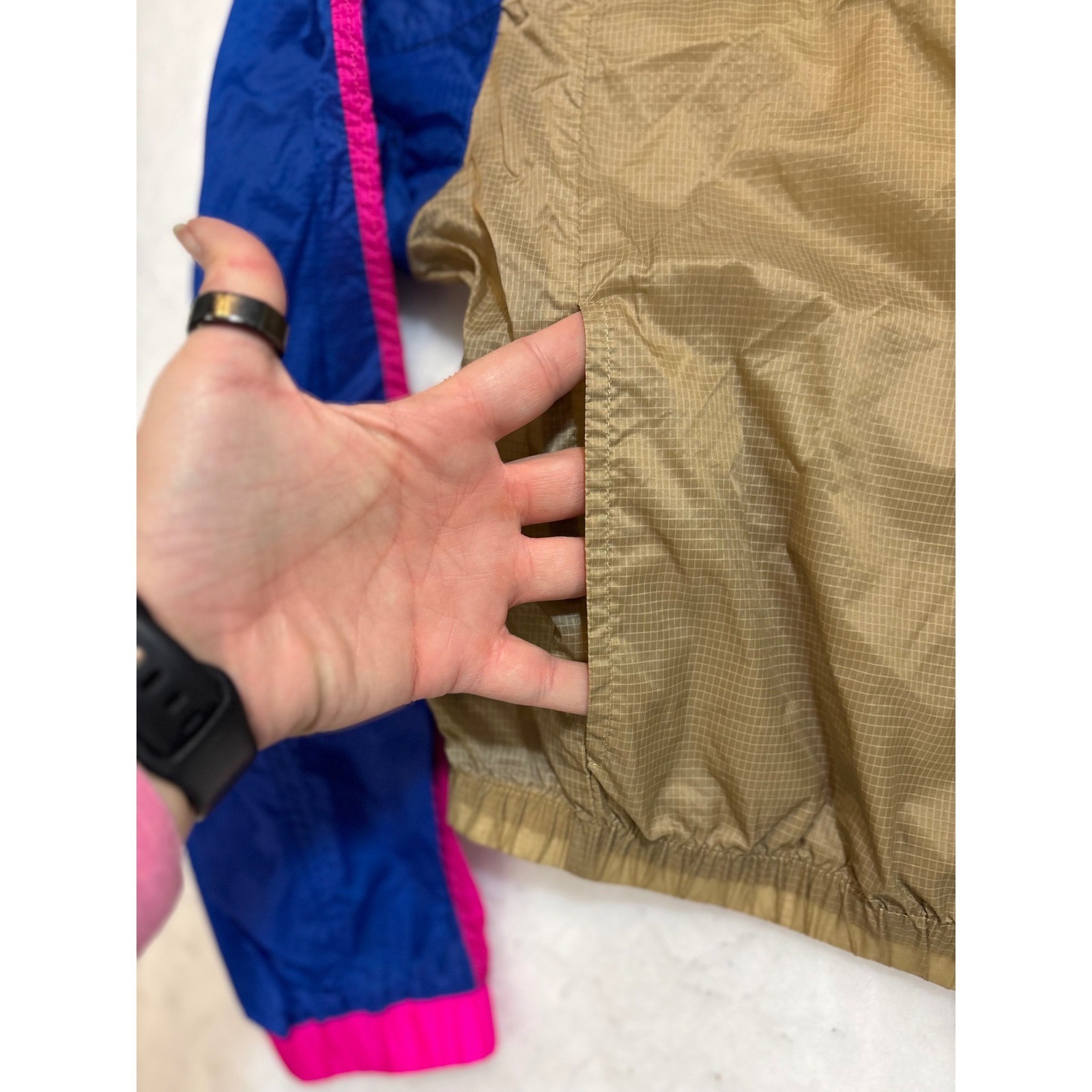 Fabletics Lightweight Cropped Track Jacket Neon Z… - image 5