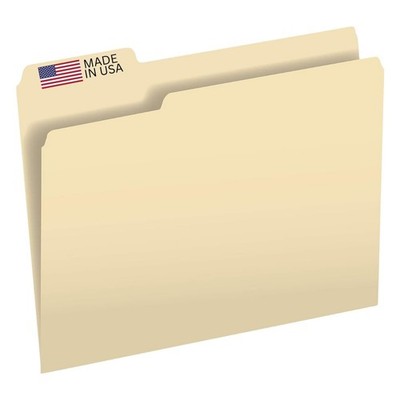 The File King 1/3 Cut File Folders Letter Size - 100 Pack | Manilla Folders 8...