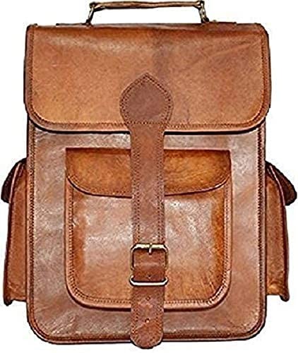Leather Satchel iPad Tablet Bag Brown Laptop Briefcase Small iPad Shoulder Bag f