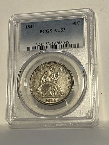 1844 Seated Liberty Half PCGS AU53