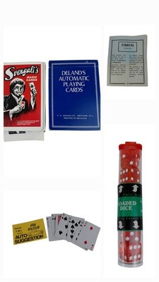 Lot Of Vtg Magic Tricks Svengali Deland Decks Loaded Dice Bob Ostin Card Trick
