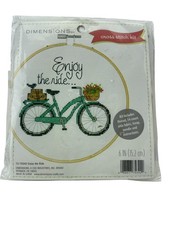 Dimensions Enjoy the Ride Counted XS Kit 6in 15.2cm 72-75342 14ct Aida