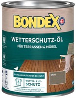 Bondex WetterschutzöL 0,75 L Grau HolzöL