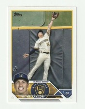 Tyrone Taylor 2023 Topps Series One #61 Milwaukee Brewers Baseball
