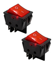 2Pcs RS606 Rocker Switch Fits for LECI,4pin 2position 16A 250V T105/55LECI