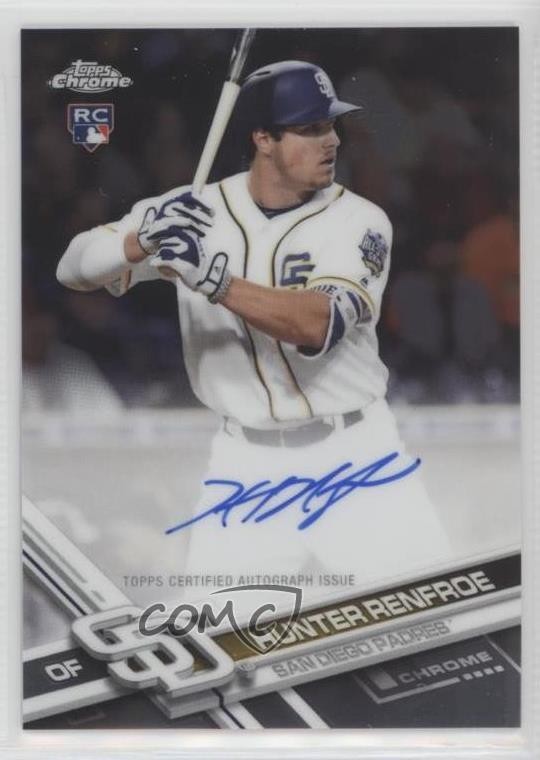 2017 Topps Chrome Rookie Auto Hunter Renfroe #RA-HR Auto 7i2