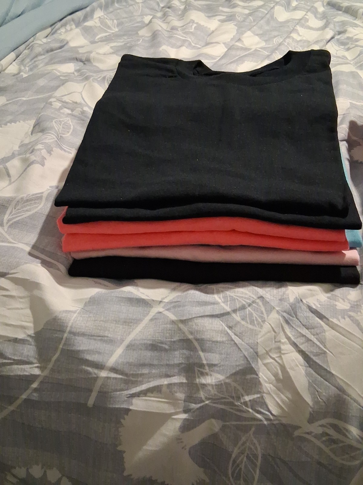 LOT OF 42 Heavy Multi Color Cotton Plain Short Sleve T-Shirts SP M L XL XXL image 9