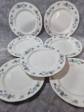 7 x Colclough Dinner Plates LINDEN -
