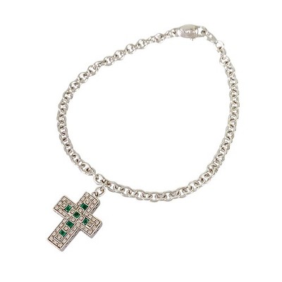 Damiani Belle Epoque White gold Emerald Diamond Bracelet
