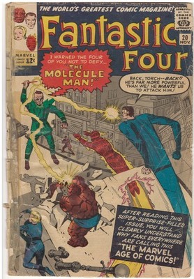 Fantastic Four #20 (G--) 1963 Marvel Comics ''The Mysterious Molecule Man!''