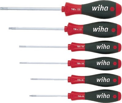 Wiha Torx MagicSpring Schrauben- drehersatz 6 -tlg. Rundkl.