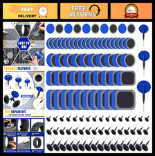 74 Pcs Heavy Duty Tire Repair Patch Kit For Cars Trucks Motorcycles Buses 74 Pcs Heavy Duty Tire Repair Patch Kit For Cars Trucks Motorcycles Buses