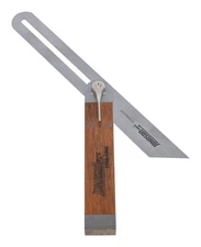 Johnson 1926-1000 Carbonized Bamboo Handle Stainless Steel T-Bevel 10 in.