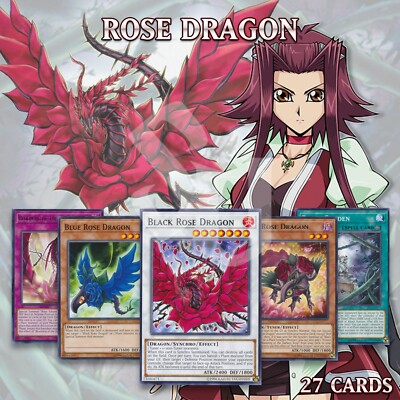 AKIZA'S ROSE DRAGON DECK 27 | Black Blue Red Garden Dark