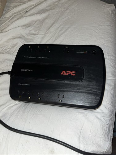APC Back-UPS 450 Surge Protector/Battery Backup 8 Outlets/USB BE450G.