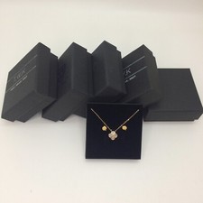 24x Small Necklace Ring Earrings Kraft Box Pendants Jewelry Set Cardboard Boxes