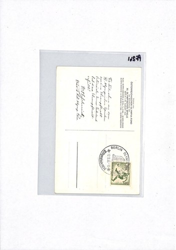 GERMANY Art Postcard OLYMPICS 1936 HURDLER 6pf FOOTBALL Stamp {samwells}PF261 - Picture 12 of 12