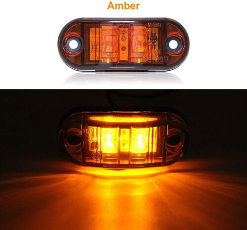 10x LED Seitenmarkierungsleuchte Begrenzungsleuchten Gelb 12V/24V Anhänger LKW - Bild 4 von 10