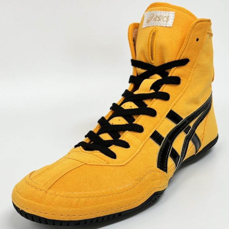 asics wrestling shoes 1083A001 Boxing Shoes Yellow×Black oki | eBay