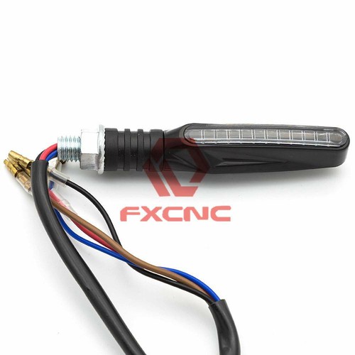 Motor LED Turn Signal Lamp Sequential Flowing Indicator Light Amber For Yamaha - Picture 8 of 11