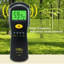 New Digital Wood Moisture Meter Hygrometer Humidity Tester AS981 Damp Detector
