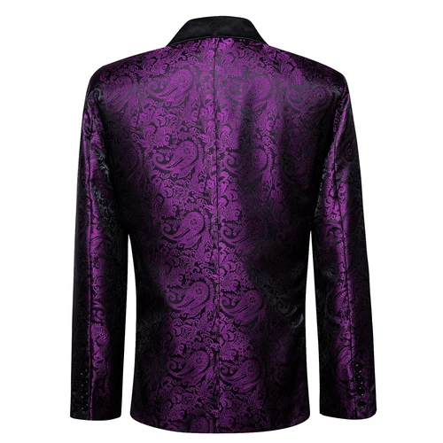 Para Hombres Floral Esmoquin Cena Chaqueta Calce Regular Chal Solapa Paisley Baile de graduación Fiesta Traje - Imagen 191 de 236