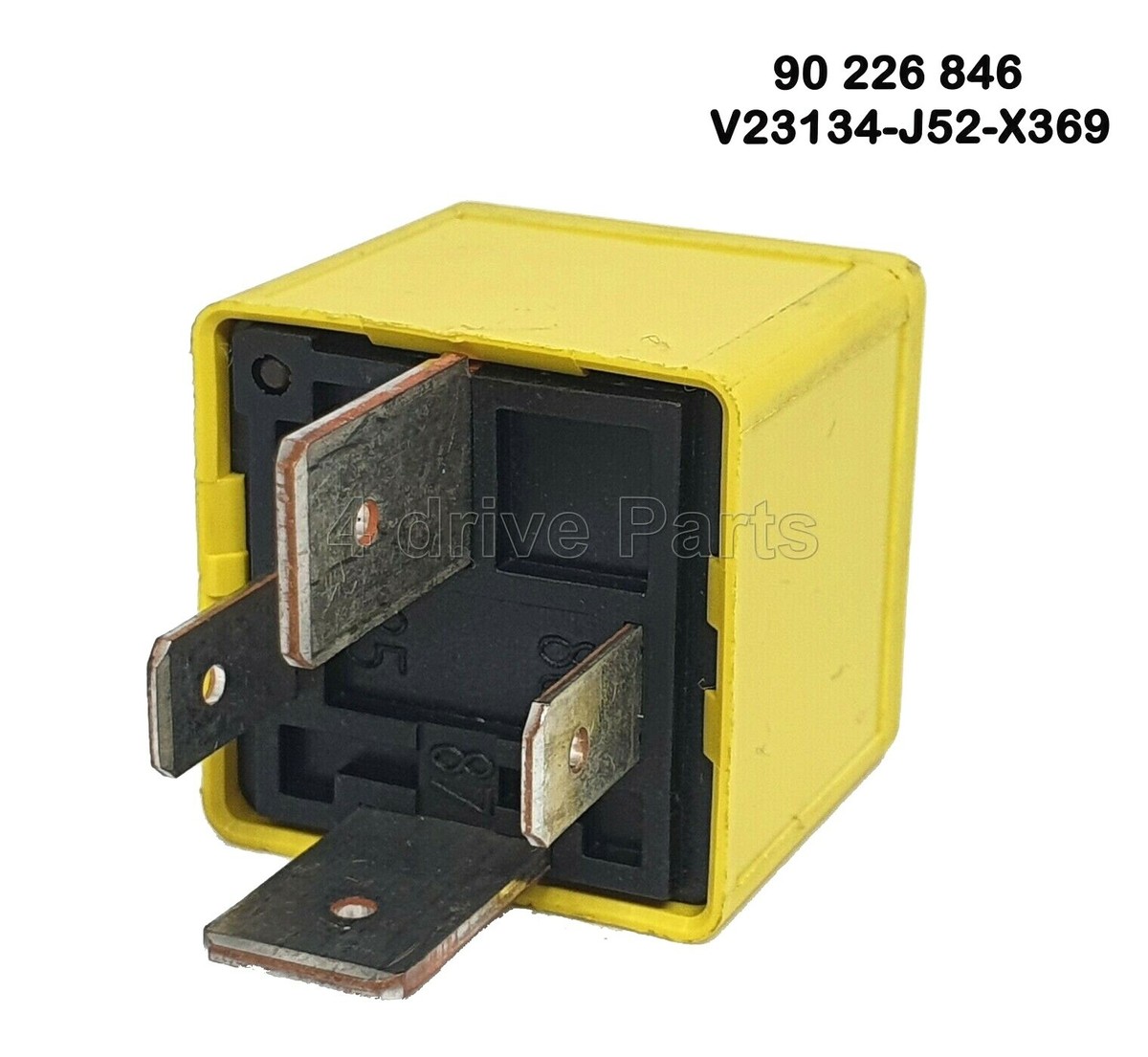 90226846 Genuine Vauxhall Opel Ignition Starter 4-Pin Yellow Relay 