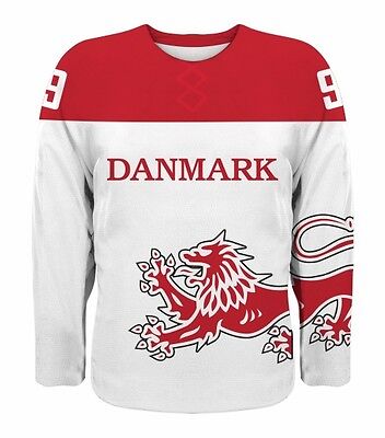 Team Denmark Danmark Hockey Jersey NHL 