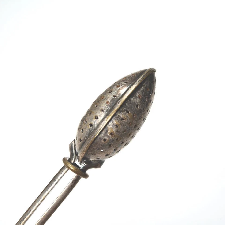 Tea Strainer Stirrer Sugar Sifting Spoon Infuser 4 piece Vintage and Antique Lot - Image 3 of 4