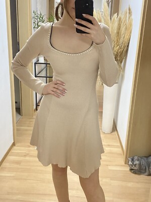 Beige Strickkleid 34/36