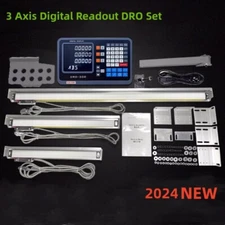 TTL DRO Display Kit CNC Milling Lathe 2/3 Axis Digital Readout 5um Linear Scale