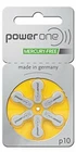 10 Packs (60 Batteries) German Power One Size 10 Hearing Aid Batteries! 60