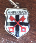 Vintage Andernach EHj Versilbert Silver Plated  Enamel Shield Charm — photo 2