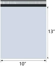 SKmax 2MIL POLY MAILERS SHIPPING BAGS 10"x13", Q'TY 10/25/50/100/200/500/1000PCS