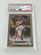 2022 Topps Gilded Coll. Brandon Marsh RC Mini Diamond Gold Etch /50 - PSA 10 💎
