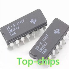 5PCS LM124J Low Power Quad Operational Amplifiers CDIP14 