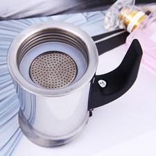 6 Tassen Elektrische Kaffeekanne Edelstahl Espressok&auml;nnchen Espressokocher 300ml
