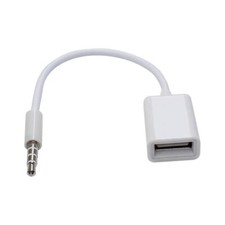 3.5mm AUX Audio Plug Male to USB 2.0 A Female Jack OTG Adapter Lead Converter