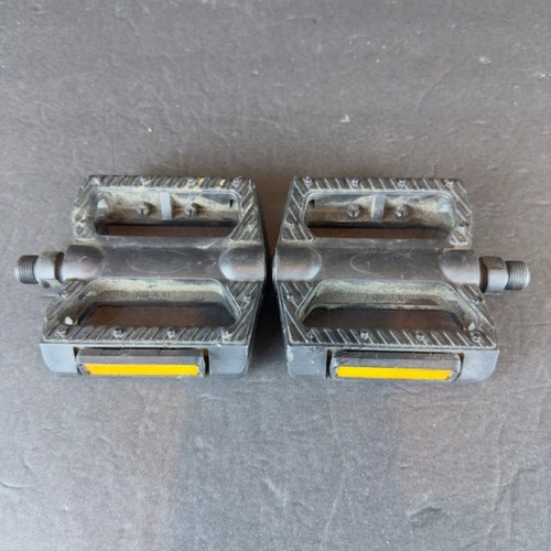 GT Slim Line Black Platform Pedals 90 mm wide x 102 mm Long