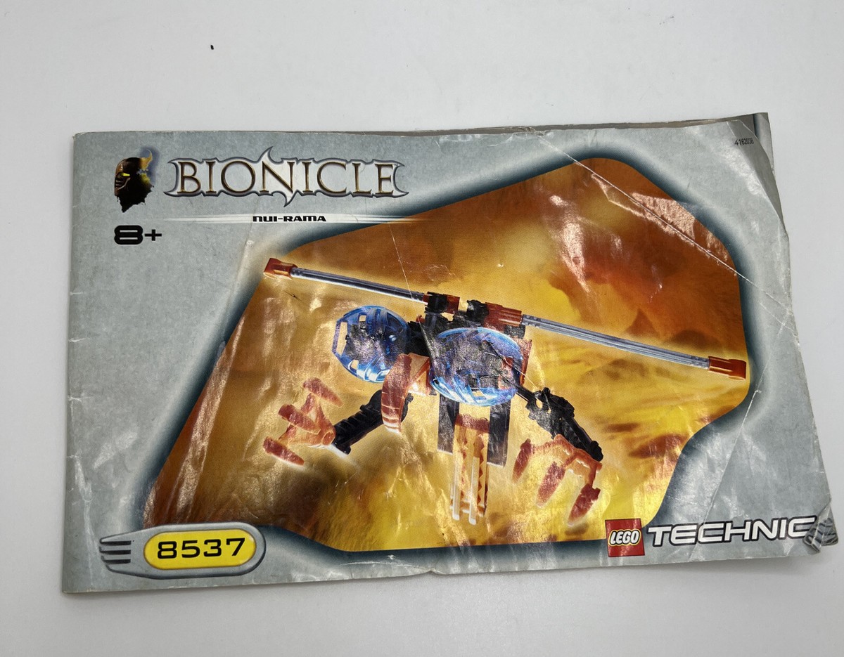 Lego Technic Bionicle Nui-Rama Set 8537 Instructions Manual Only