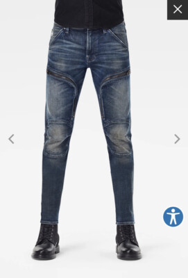 G-Star Raw Men s Air Defence Skinny Jeans Antic Nebulas $240 30x32 New
