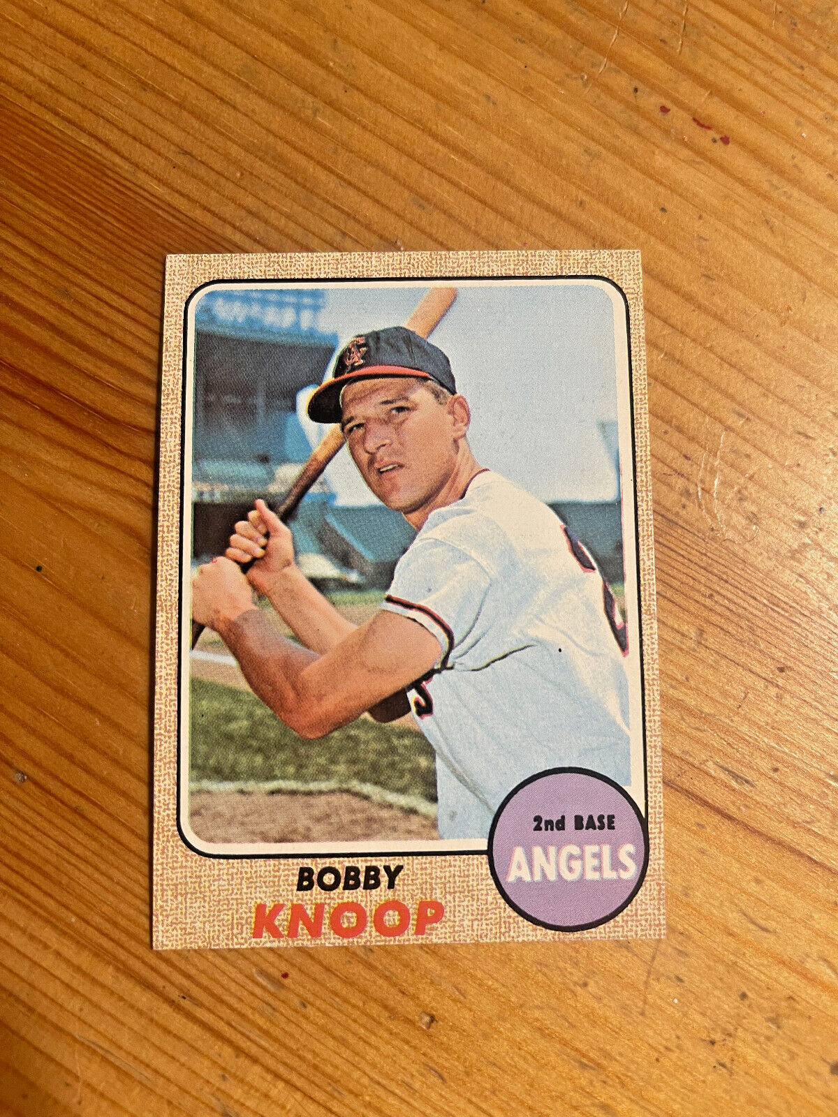 1968 Topps Bobby Knoop Baseball Card - California Angels #271 / Near Mint Cond